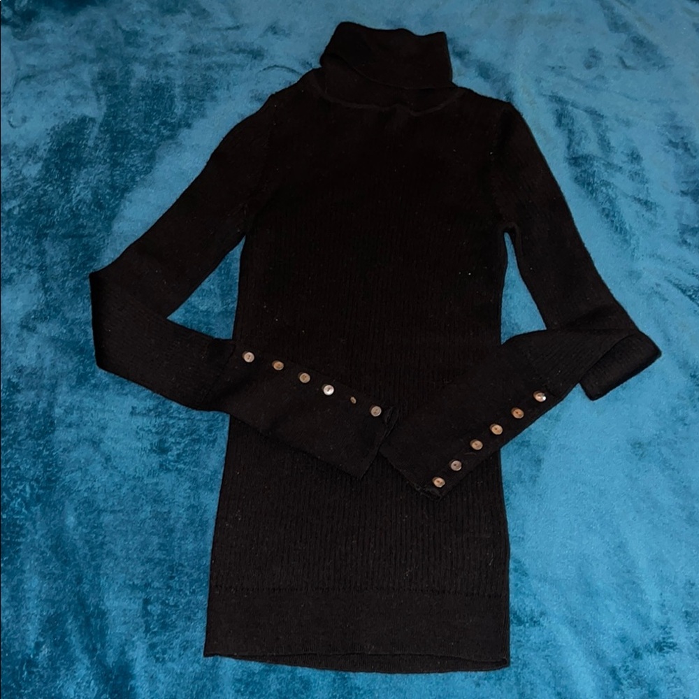 Elegant Black Turtleneck Top